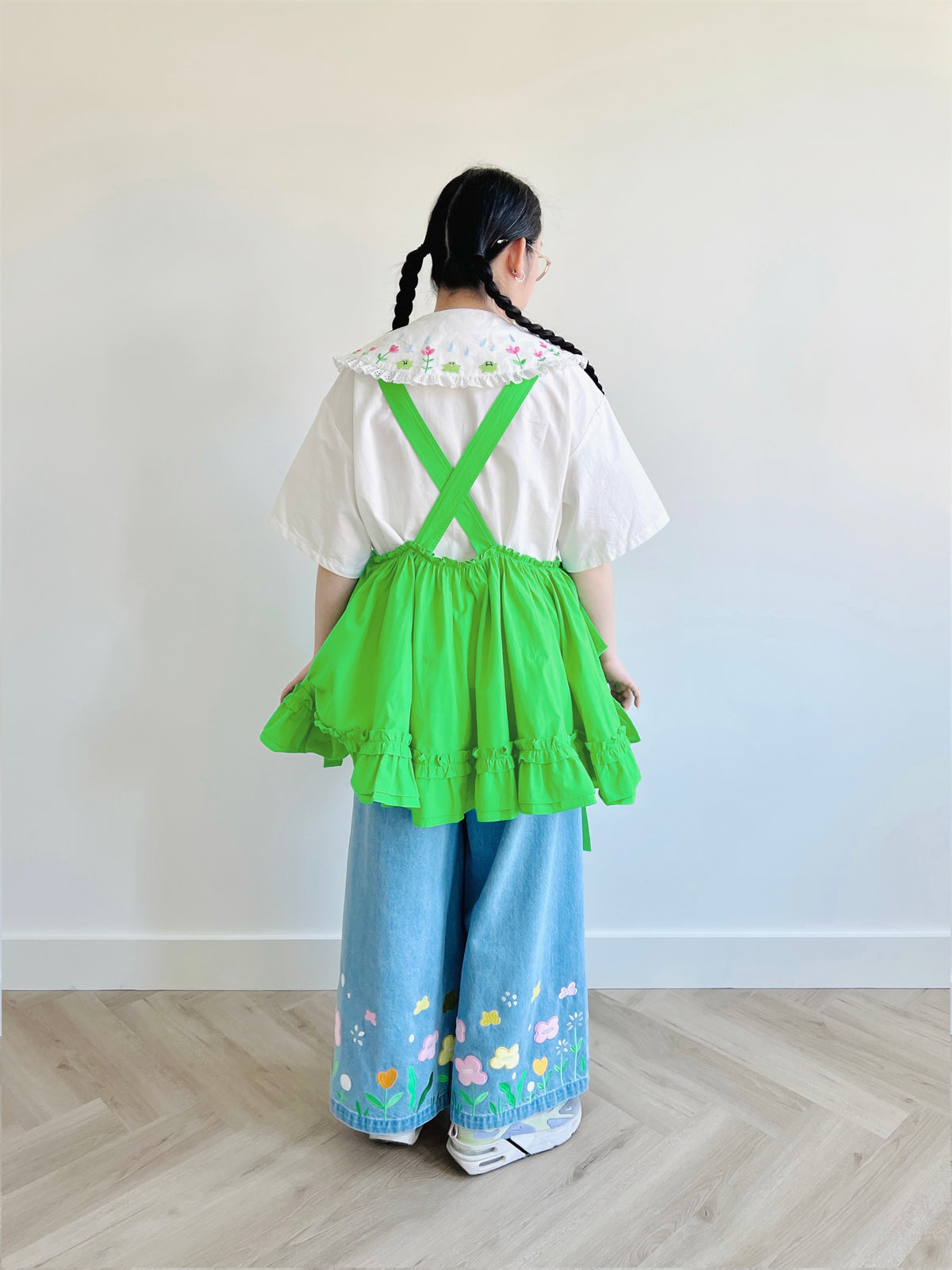 Sue the 🌷Frog cotton apron dress top