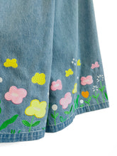 PREORDER Little garden wide leg denim pants🌷🌻🪻