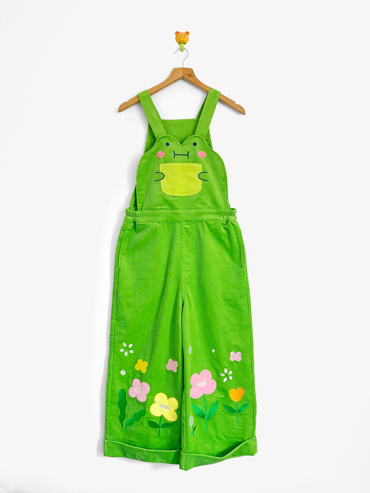 40% OFF Sue the 🌷Frog Cotton Corduroy Dungarees With Cropped Pant And Adjustable Trouser Cuffs