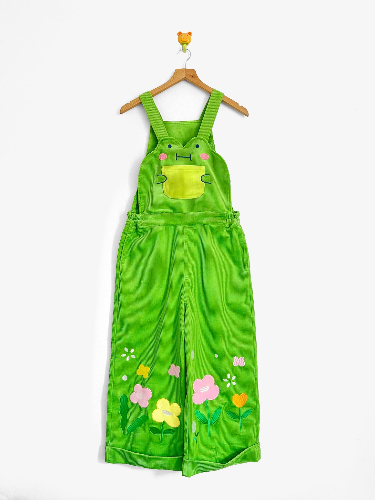 Sue the Frog cotton corduroy overalls with cropped pant and adjustabl Yoyo The Ricecorpse Sue the Frog cotton corduroy overalls with cropped pant and adjustabl Yoyo The Ricecorpse