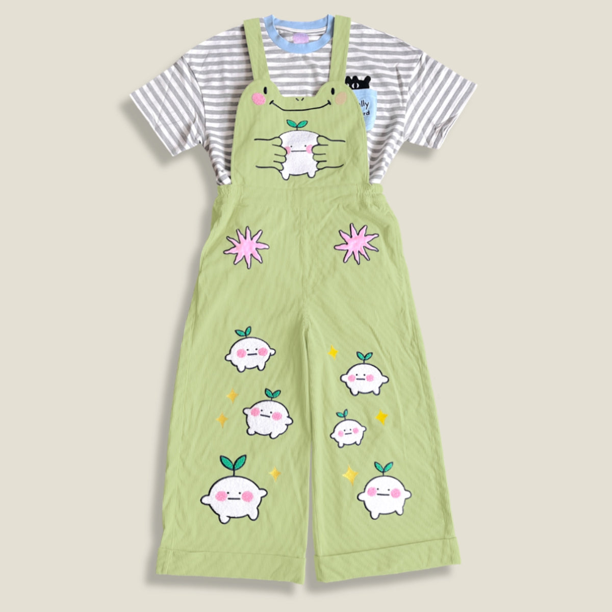50% OFF Grog The Frog x Yoyo Special Collaboration Dungarees