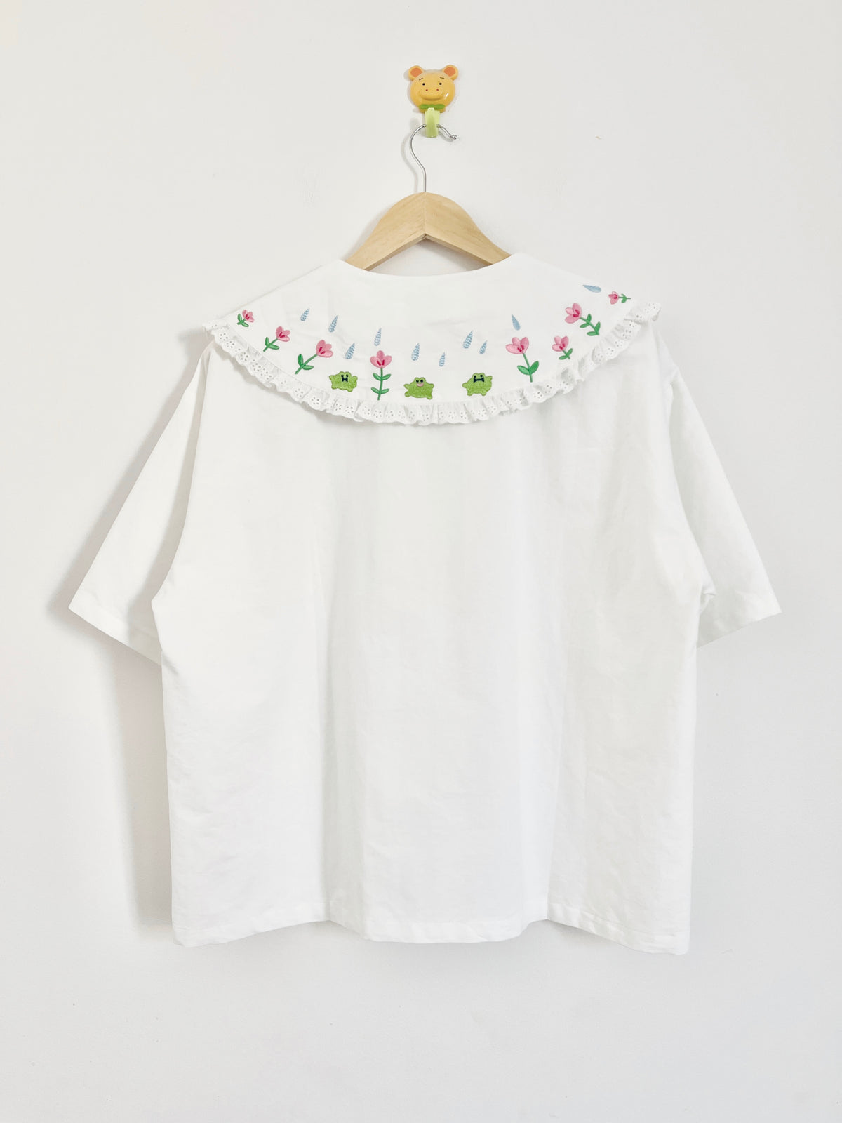 Let It Rain 🐸🌧️🌈 Big Collar Oversize Shirt