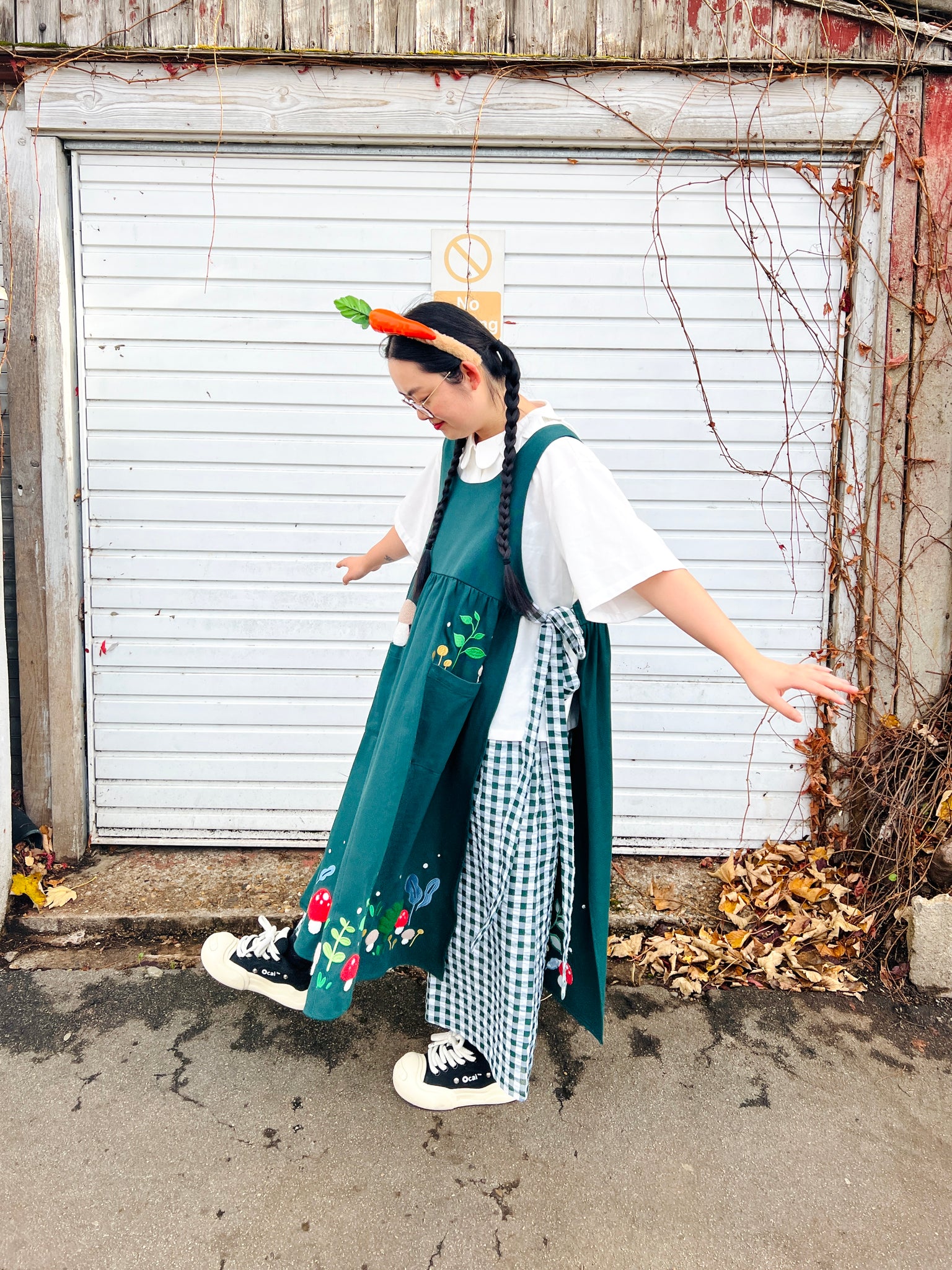 embroidered apron dress Embroidered Apron Dress