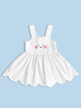 PREORDER Bunny cloud scallop hem top