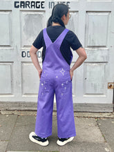 PREORDER - BOO! 👻Cotton twill purple overalls
