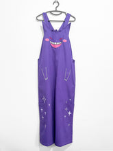 PREORDER - BOO! 👻Cotton twill purple overalls