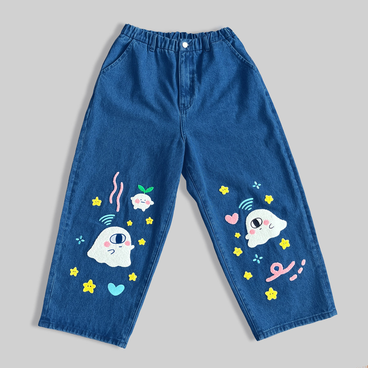 Ghosts Straight Leg Cropped Denim Pants