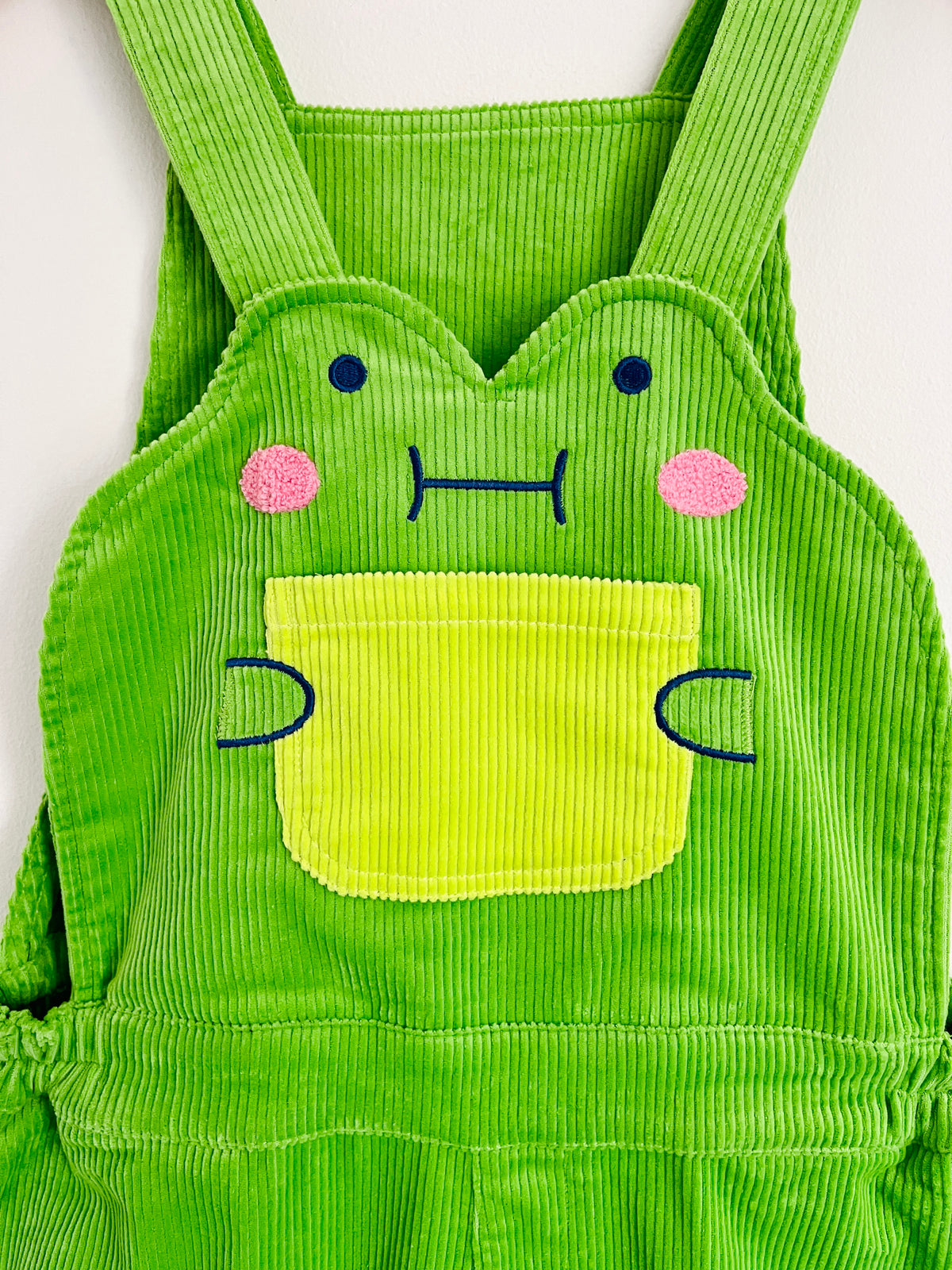 40% OFF Sue the 🌷Frog Cotton Corduroy Dungarees With Cropped Pant And Adjustable Trouser Cuffs