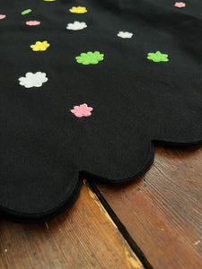 PREORDER - Susuwstari cotton twill overalls with Konpeito (star shaped candy) embroidery details