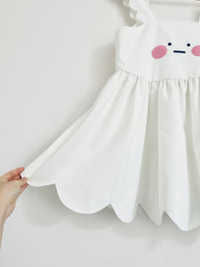 PREORDER Bunny cloud scallop hem top