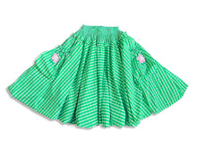 Happy bunny green gingham bubble maxi skirt