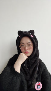 Naomi black cat hood
