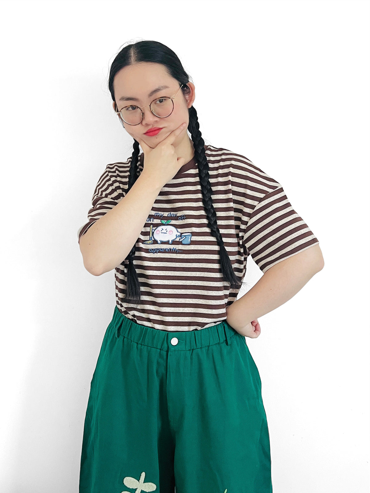 On My Day Off Apparently…🤷🏻‍♀️ Stripe Tee