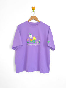 PREORDER Grow your garden short sleeve oversize cotton T-shirt