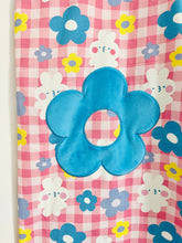 PREORDER Happy bunny floral pattern high waisted wide leg overalls