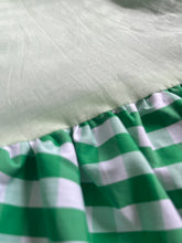 Happy bunny green gingham bubble maxi skirt