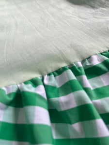 Happy bunny green gingham bubble maxi skirt