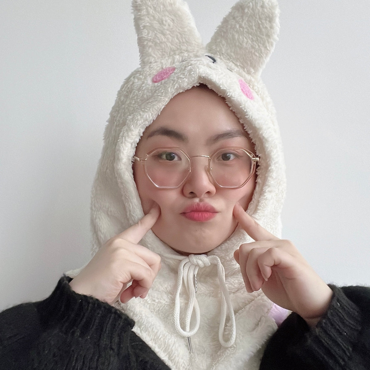 Tom White Bunny Hood
