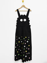 PREORDER - Susuwstari cotton twill overalls with Konpeito (star shaped candy) embroidery details