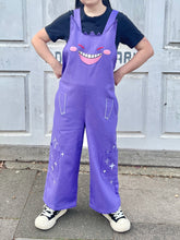 PREORDER - BOO! 👻Cotton twill purple overalls