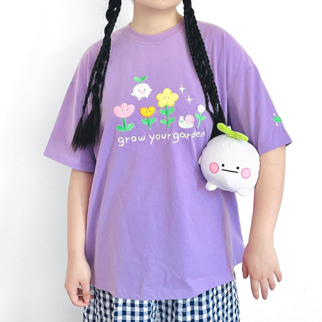 PREORDER Grow your garden short sleeve oversize cotton T-shirt