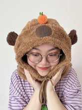 PREORDER Capybara hood winter hat
