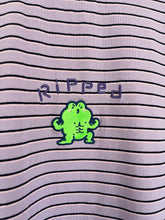 PREORDER Buff froggy “RIPPED” stripe tee