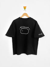 PREORDER At Peace cat embroidered short sleeve oversize cotton T-shirt