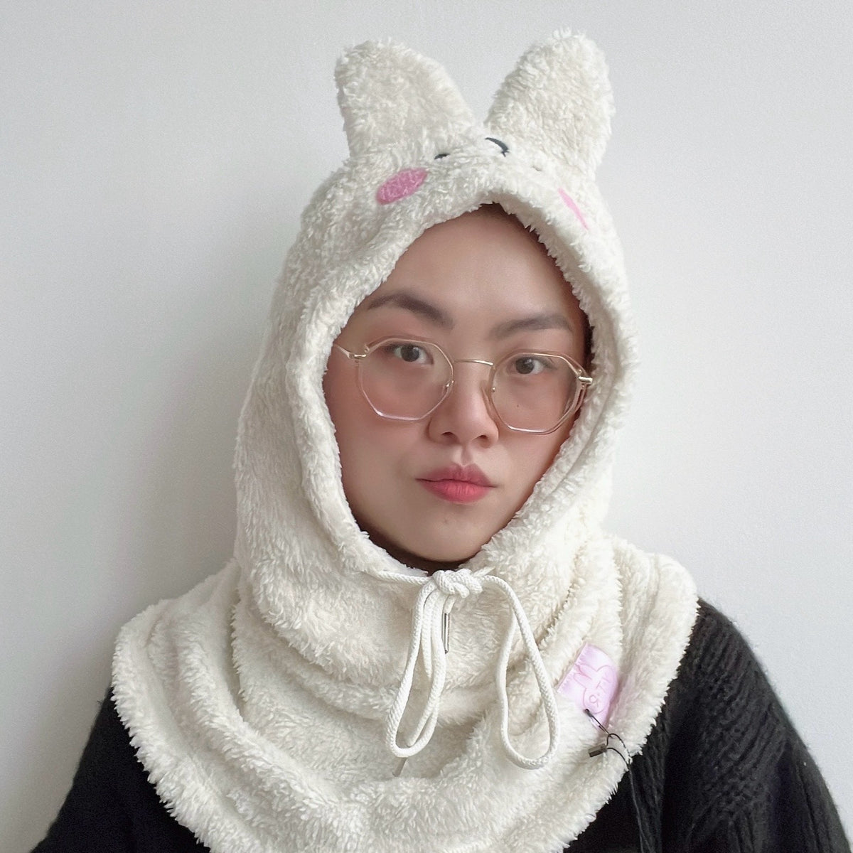 Tom White Bunny Hood