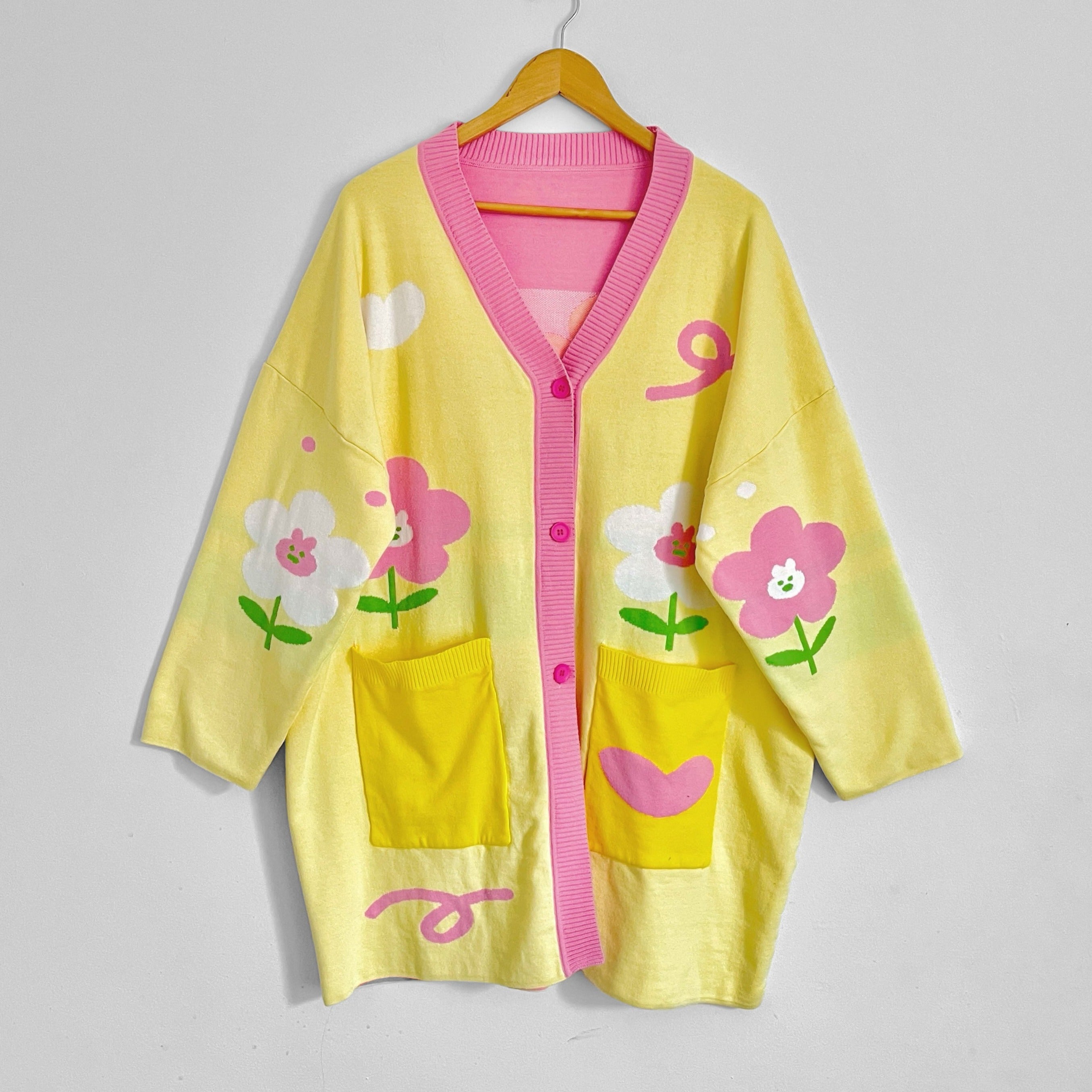60% OFF Happy days bunny flower cardigan – Yoyo The Ricecorpse