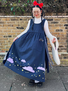 Kiki’s delivery service inspired apron dress | two ways to wear