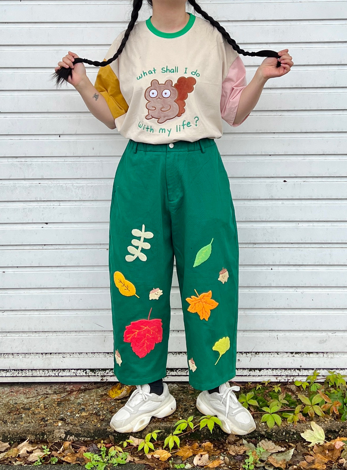50% OFF “Let It Fall” Cotton Twill Straight Leg Pants