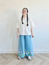 PREORDER Little garden wide leg denim pants🌷🌻🪻
