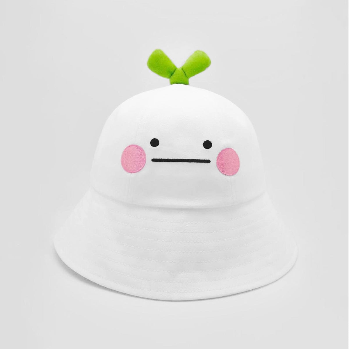 Hibud Cotton Bucket Hat With Plushie Leaf