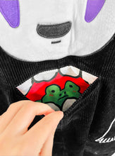 “I am so lonely” patchwork embroidered cotton corduroy overalls (oversize fit)