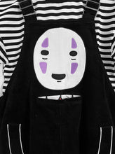 “I am so lonely” patchwork embroidered cotton corduroy overalls (oversize fit)