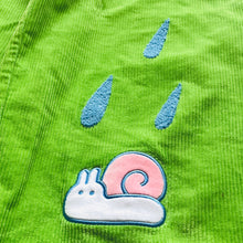 Sue the ☔️Frog cotton corduroy overalls with cropped pant and adjustable turn ups for added length